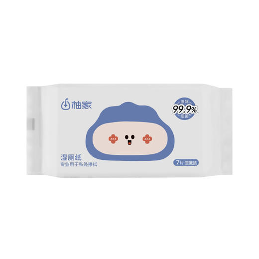 柚家便携装湿厕纸7片/包 6包/提 3提装1806 商品图1