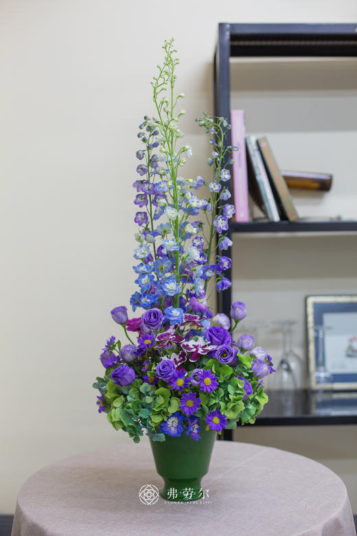 优雅紫色系桌花（含瓶） 商品图2