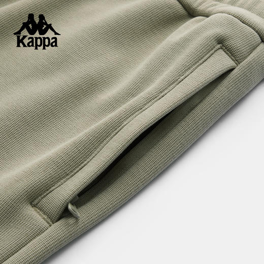Kappa卡帕背靠背运动长裤男2025新款冬季加绒直筒裤垂感针织裤子K0F72AK73 商品图3
