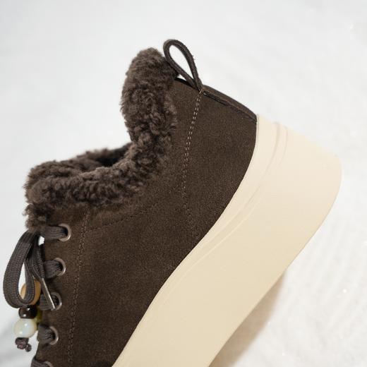 西村名物2025年冬季新款加绒高帮厚底防滑休闲鞋板鞋T25DS49421 商品图11