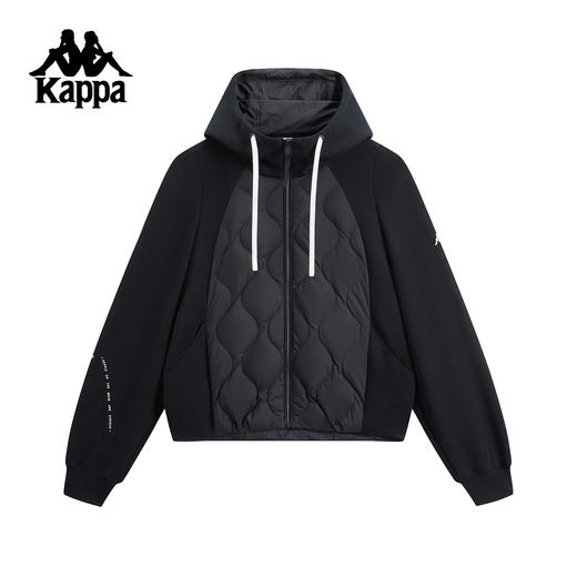 Kappa卡帕背靠背运动羽绒服女2025新款冬季保暖连帽外套上衣女潮K0F82XY40 商品图0