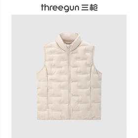 Threegun三枪 羽绒立领拉链女士背心-82346A111