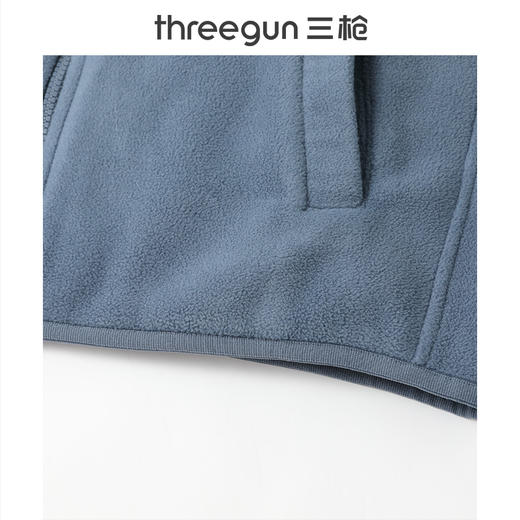 Threegun三枪 摇粒绒男士马甲-T80068A01 商品图6