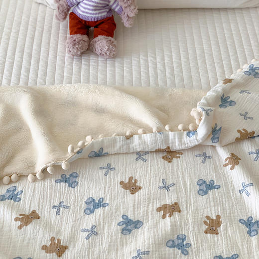 自然醒秋冬纱布绵软毯MT 商品图10