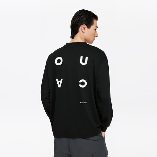 oneup网眼运动v领宽松印花长袖 商品图2