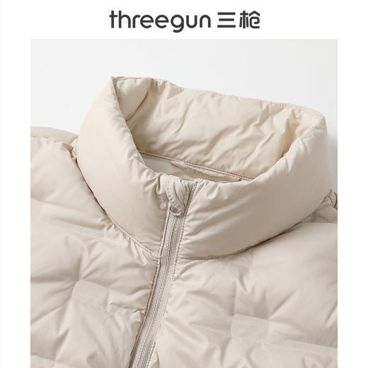 Threegun三枪 羽绒立领长袖拉链女士外套-82326A111 商品图6