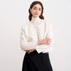 【羊毛短外套】EITIE爱特爱精致复古小香风白色亮片秋冬新款D2503905 商品缩略图3
