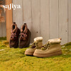 Safiya/索菲娅2025潮趣松果系带厚底百搭艺术家联名保暖加绒短靴SFD4118326 商品缩略图4