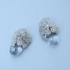 订购8周到｜Monshiro-ajisai-绣球 水晶 耳环（灰色）［日本设计师］ 商品缩略图1
