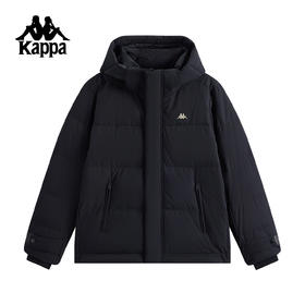 Kappa 运动羽绒服女2025新款冬季保暖连帽外套上衣女潮K0F82YY80