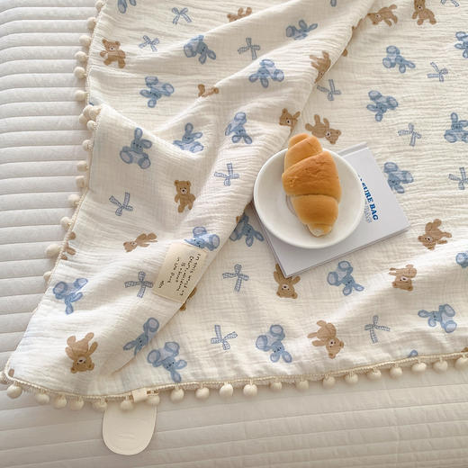 自然醒秋冬纱布绵软毯MT 商品图11