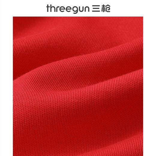 Threegun三枪 吉庆高支新疆长绒棉圆领女士内衣套-T20099D02 商品图5