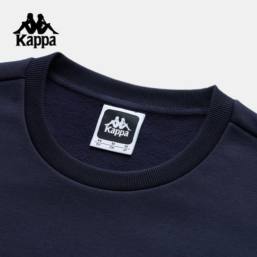 Kappa卡帕背靠背运动卫衣男2025新款秋季针织加绒套头衫保暖上衣K0F72WT30 商品图2