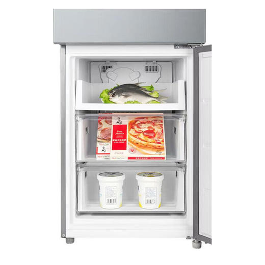 美的（Midea）239升三开门独立三门三温小型风冷无霜PT净味保鲜宽幅变温变频节能省电冰箱BCD-239WTPM 钛钢灰 239升 商品图5