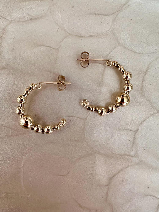 SpoiledBrat Jewelry金银豆豆系列| | 银豆豆耳圈 商品图5