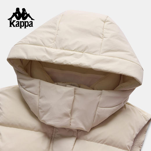 Kappa卡帕背靠背羽绒马甲女款2025新款冬季保暖连帽背心外套上衣K0F82NY81 商品图2