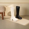 西村名物2025年冬季新款舒适百搭粗跟显高骑士靴不过膝高筒靴T25DQ49601 商品缩略图7