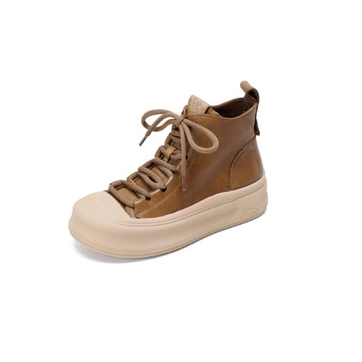 西村名物2025年冬季新款复古休闲短靴系带高帮马丁靴T25DS49611 商品图13