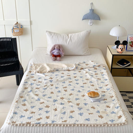 自然醒秋冬纱布绵软毯MT 商品图8