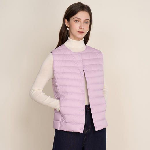 EITIE爱特爱舒适柔软打底贴身保暖内胆马夹短款羽绒服冬新款D2511903 商品图13