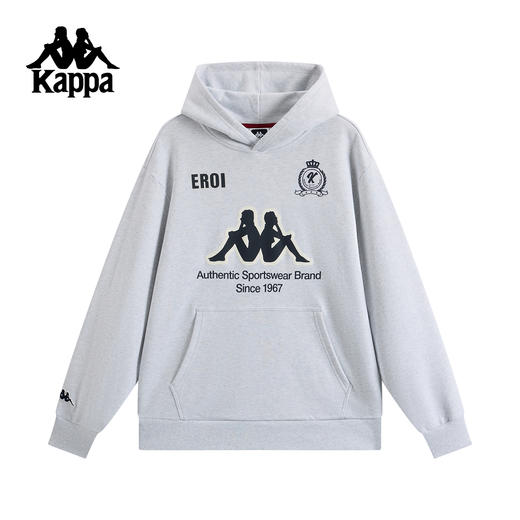 Kappa卡帕背靠背运动卫衣男2025新款秋季休闲连帽套头衫上衣女潮K0F72MT04 商品图2