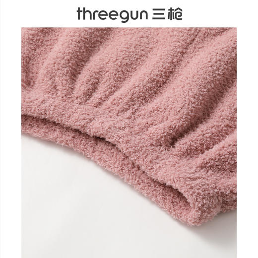 Threegun三枪 马卡绒圆领开襟女士家居套-T80059D01 商品图6