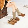 西村名物2025年冬季新款舒软平底加绒内里保暖全包勃肯鞋毛毛鞋豆豆鞋T25DM49091 商品缩略图0