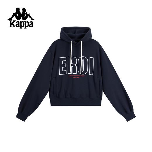 Kappa卡帕背靠背运动卫衣女2025新款连帽套头衫宽松休闲针织卫衣K0F82MT03 商品图0