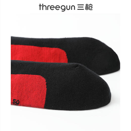 Threegun三枪 吉庆中筒男红袜（2双装）-T90061Z02 商品图9