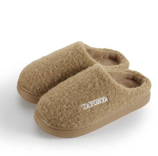 【多样屋专柜】多样屋棉云绒舒适拖/琉璃绿棉拖鞋女士秋冬家居室内厚底保暖情侣男士 商品图6