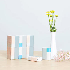 柚家自然无香纸手帕 4层6片/包 18包/组 1组装6946-1