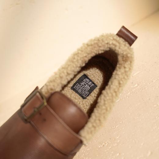 西村名物2025年冬季新款舒软平底加绒内底保暖勃肯鞋T25DM49081 商品图8