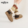 Safiya/索菲娅2025艺术家联名兔耳松果厚底加绒百搭保暖雪地靴SFD411A288 商品缩略图6