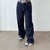 秋季韩系简约百搭牛仔裤 商品缩略图5