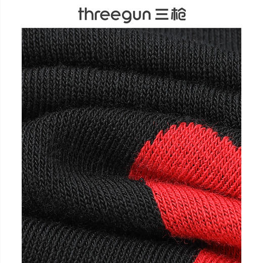 Threegun三枪 吉庆中筒男红袜（2双装）-T90061Z02 商品图2