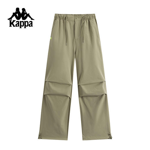 Kappa卡帕背靠背运动长裤女2025新款秋季休闲直筒裤垂感宽松裤子K0F82AY81 商品图1