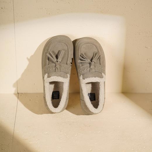 西村名物2025年冬季新款厚底加绒保暖流苏乐福毛毛鞋棉鞋雪地靴T25DM49391 商品图8