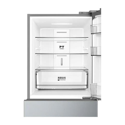 美的（Midea）239升三开门独立三门三温小型风冷无霜PT净味保鲜宽幅变温变频节能省电冰箱BCD-239WTPM 钛钢灰 239升 商品图3