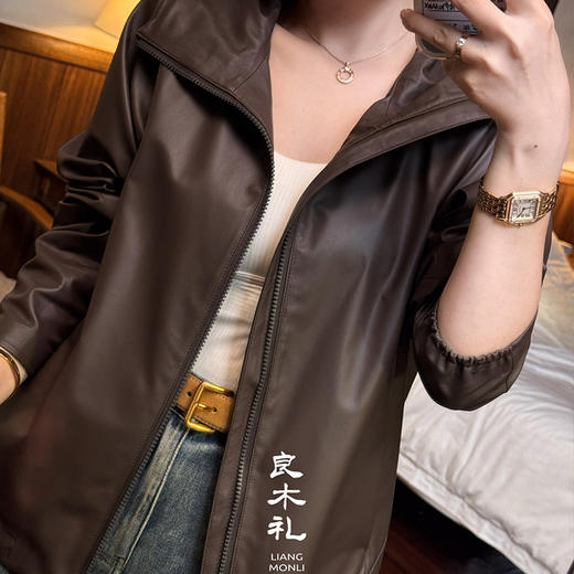 【部分现货】良木礼绵羊皮连帽外套（Q8146） 商品图6
