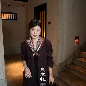 良木礼羊毛V领外套（Q2591435）