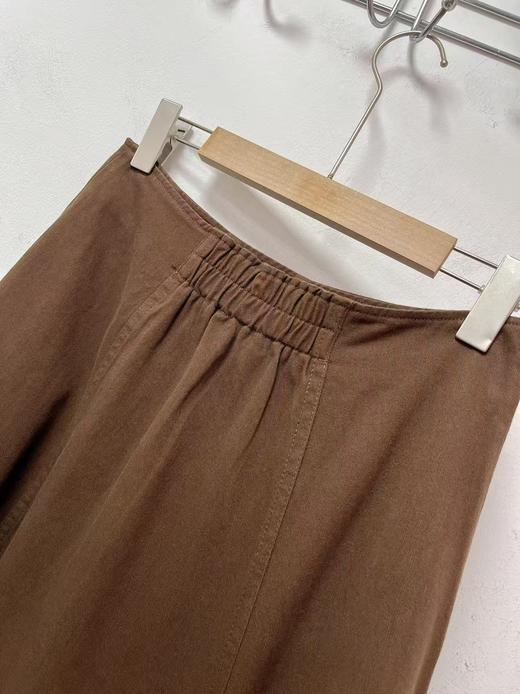 【秋新品】（品质款）5356咖色100%棉牛仔半裙半裙-喜出 商品图3