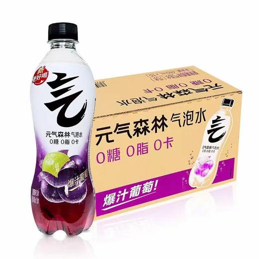 [饮料]元气色林夏黑葡萄味气泡水480ml 商品图1