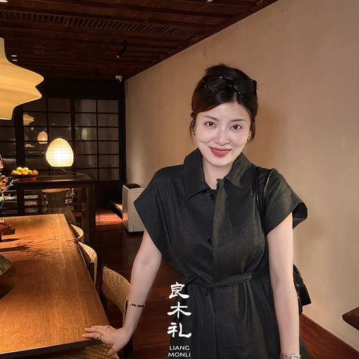 良木礼绵羊毛无袖外套（腰带）（Q2582125） 商品图3