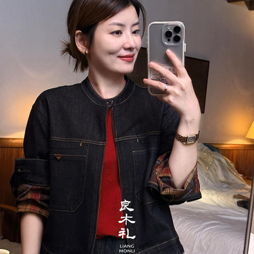 【预售7天】良木礼牛仔外套（Q2591804） 商品图3