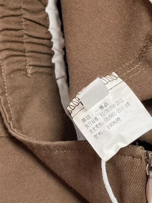 【秋新品】（品质款）5356咖色100%棉牛仔半裙半裙-喜出 商品图4