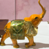 京铜太平双象黄铜摆件祥瑞鸿驹大漆骏跃功成黄铜摆件 商品缩略图6