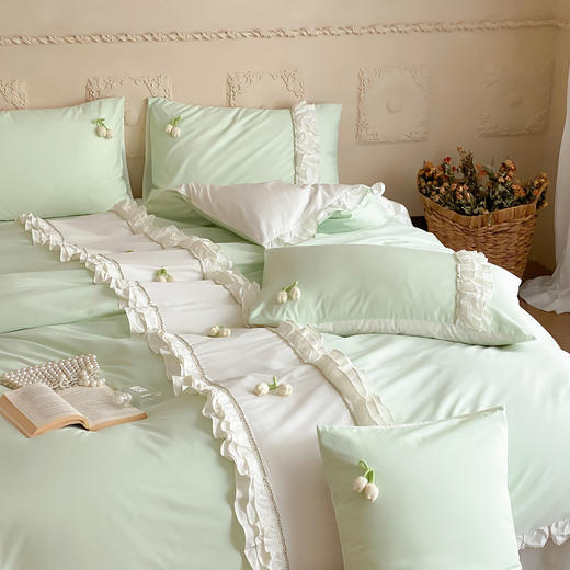 自然醒全棉水洗棉四件套-铃兰花AN 商品图3