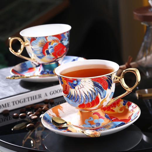 B-NX-TFN-01 缇法尼 麟羽和鸣-咖啡杯-双杯双碟套装 商品图1