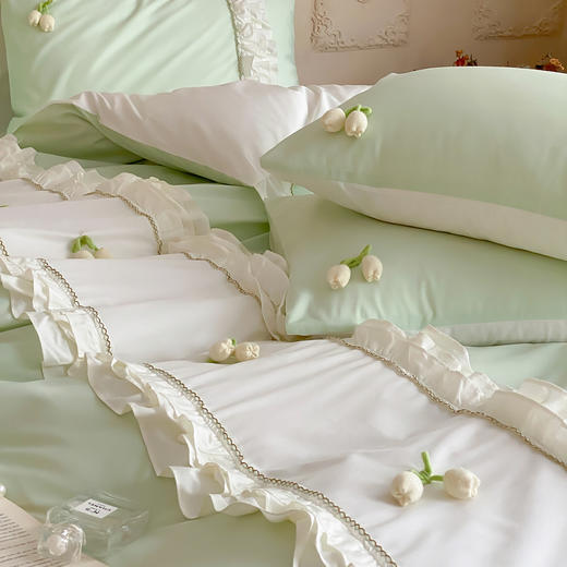 自然醒全棉水洗棉四件套-铃兰花AN 商品图4