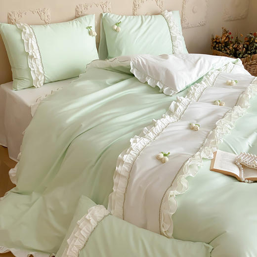 自然醒全棉水洗棉四件套-铃兰花AN 商品图6